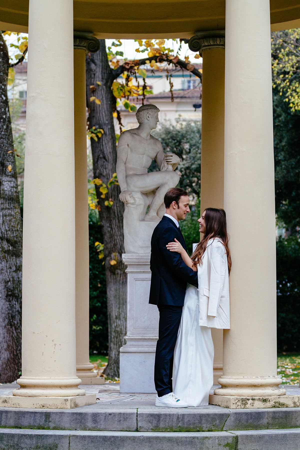 Florence elopement photography at the Four Seasons Hotel