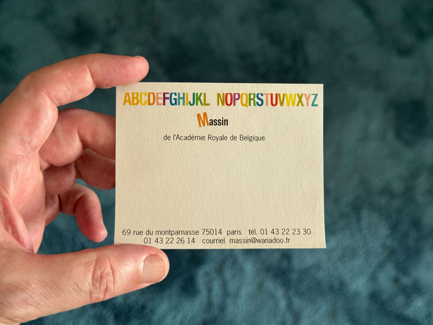 Business card for Peter Saville of Saville Associates Ltd, located at 2nd Floor, 25-31 Ironmonger Row, London EC1V 3QN.