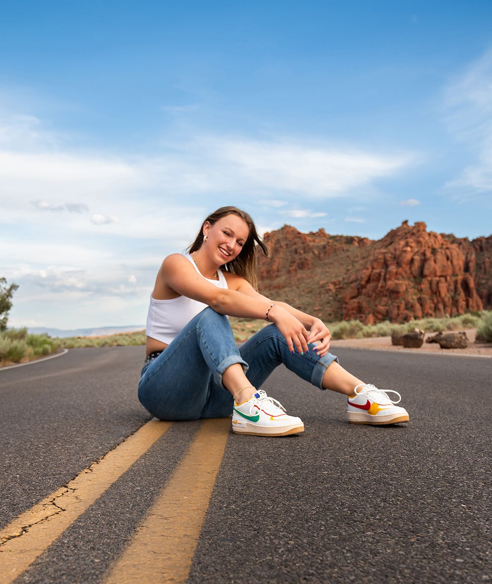 grad-graduation-snow-canyon-red-rocks-pro-professional-photo-photographer-photography-girl-road-sunset-st-george-ut-utah-portrait