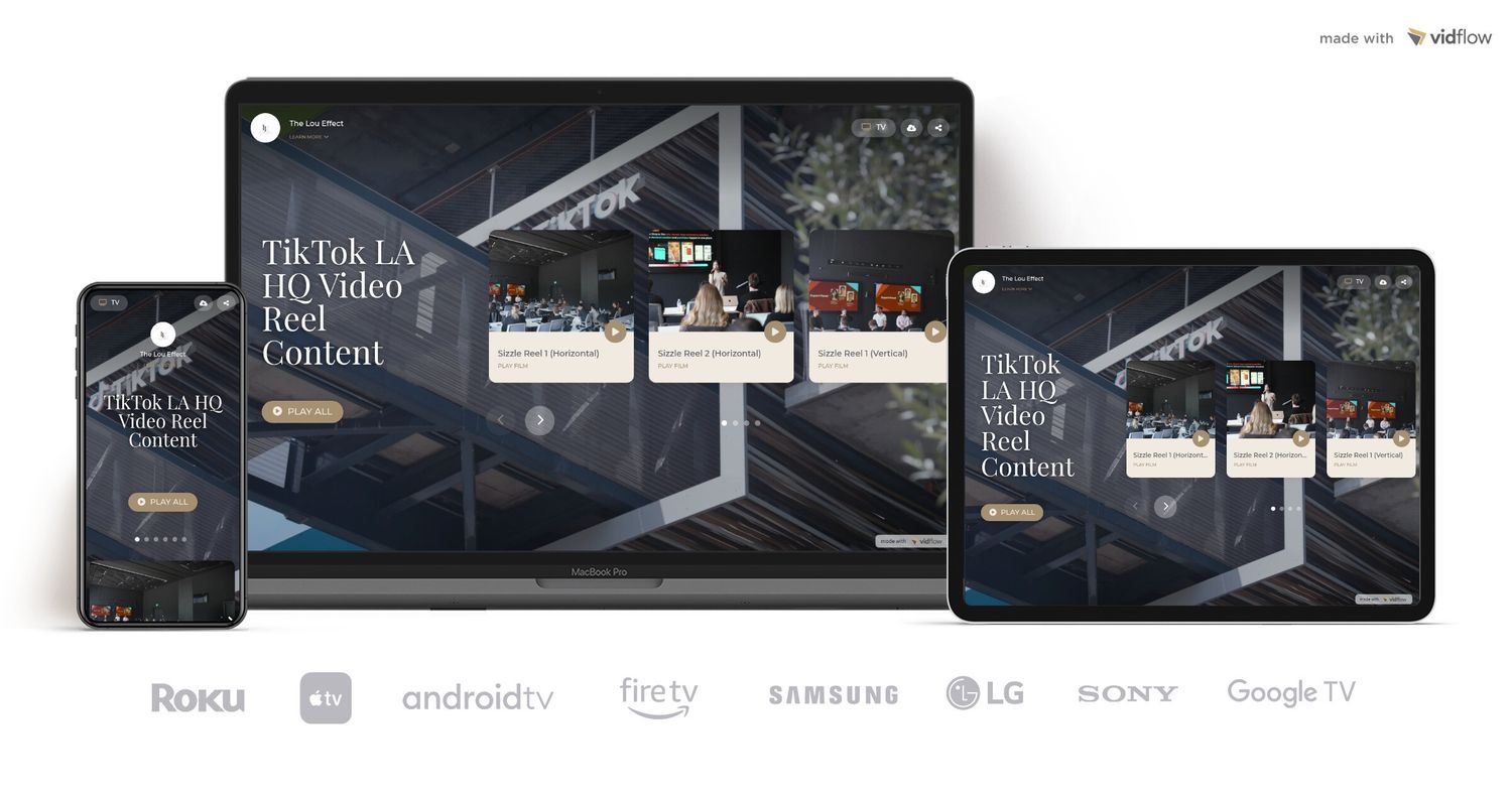 GSD Corporate Event website displayed across multiple devices including phone, laptop, and tablet screens.