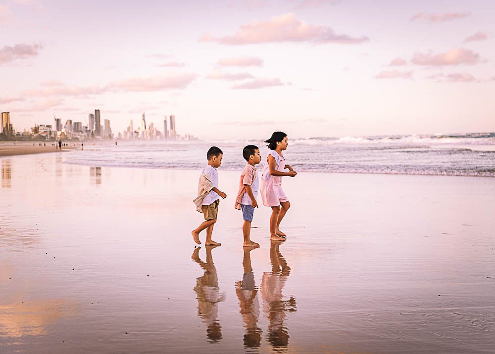 Gold Coast Family Photography Miami Megan Leete Photography Sunset
