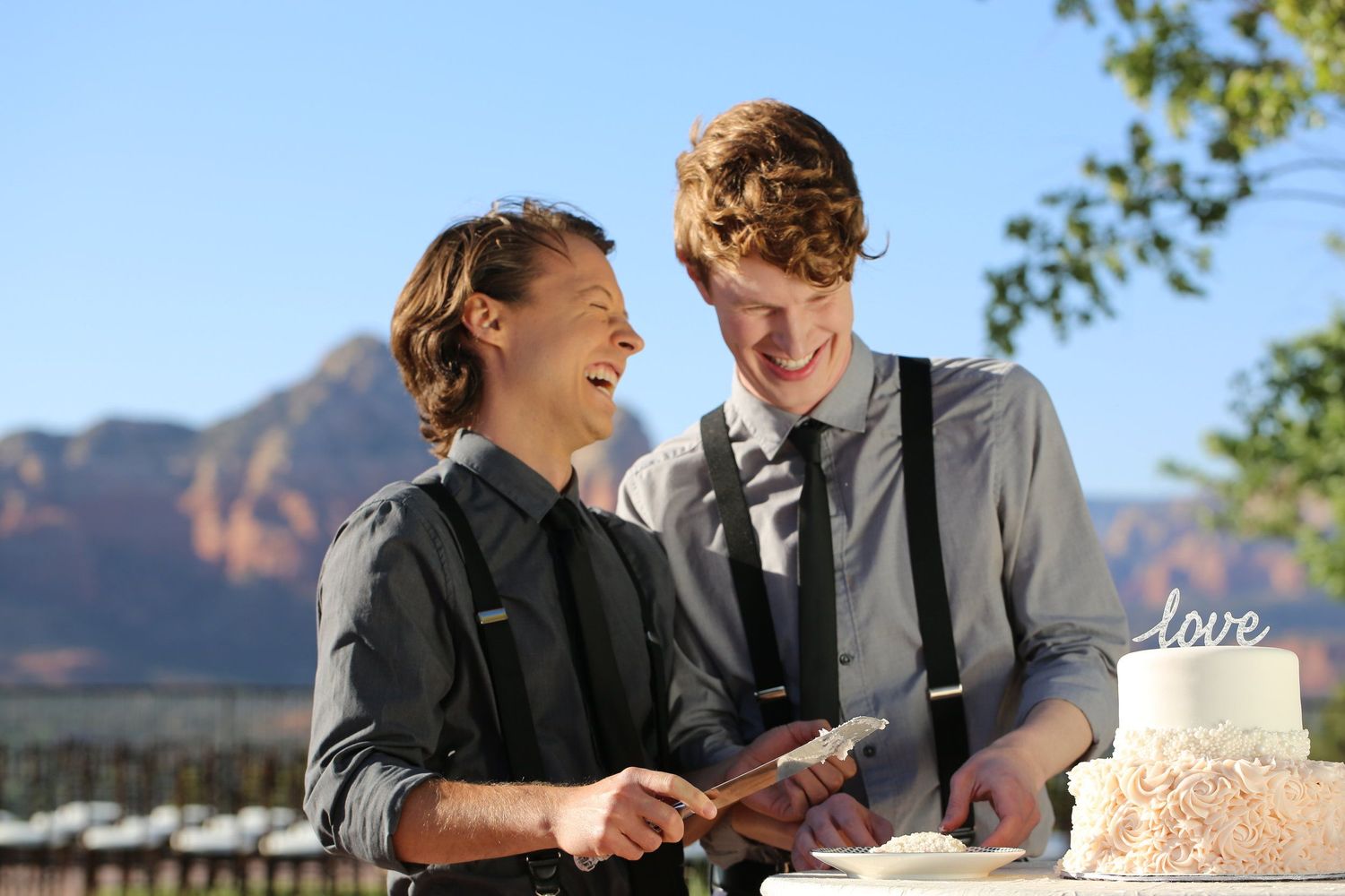 Gay Couple Wedding Photography in Sedona Arizona