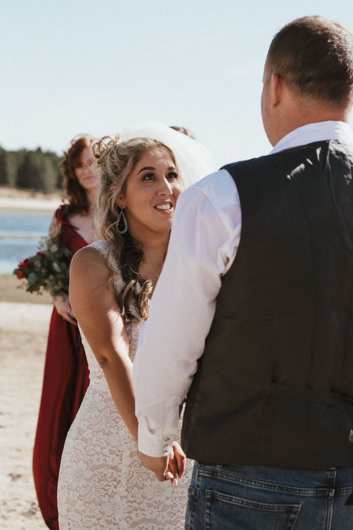 mountain lake intimate wedding