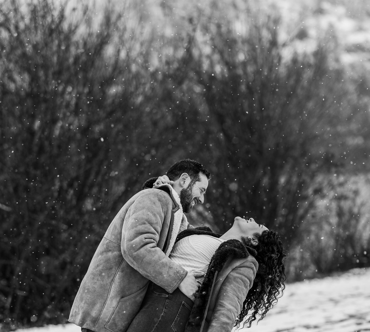 A man and woman dancing