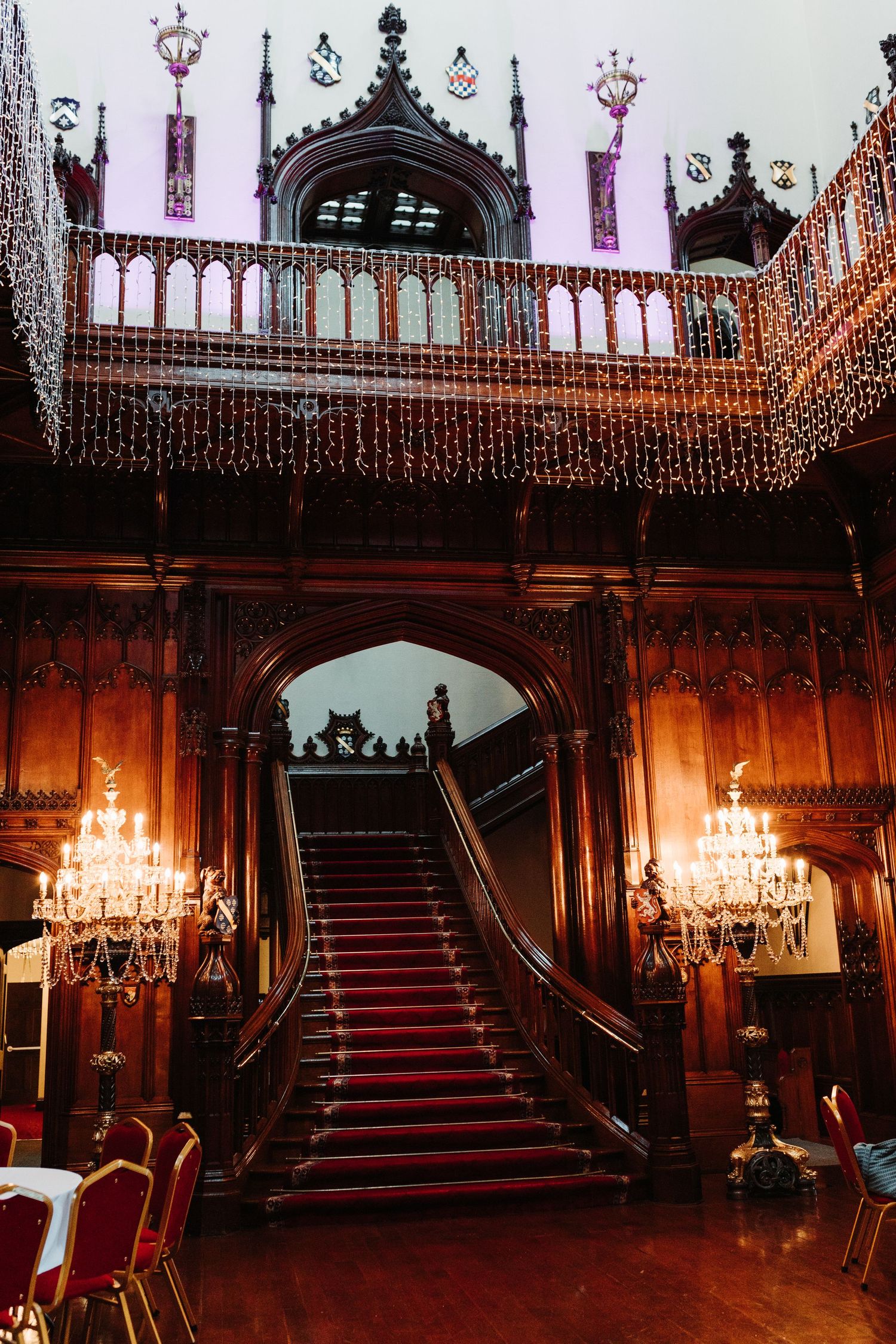 Allerton Castle, main hall, North Yorkshire, wedding venue
