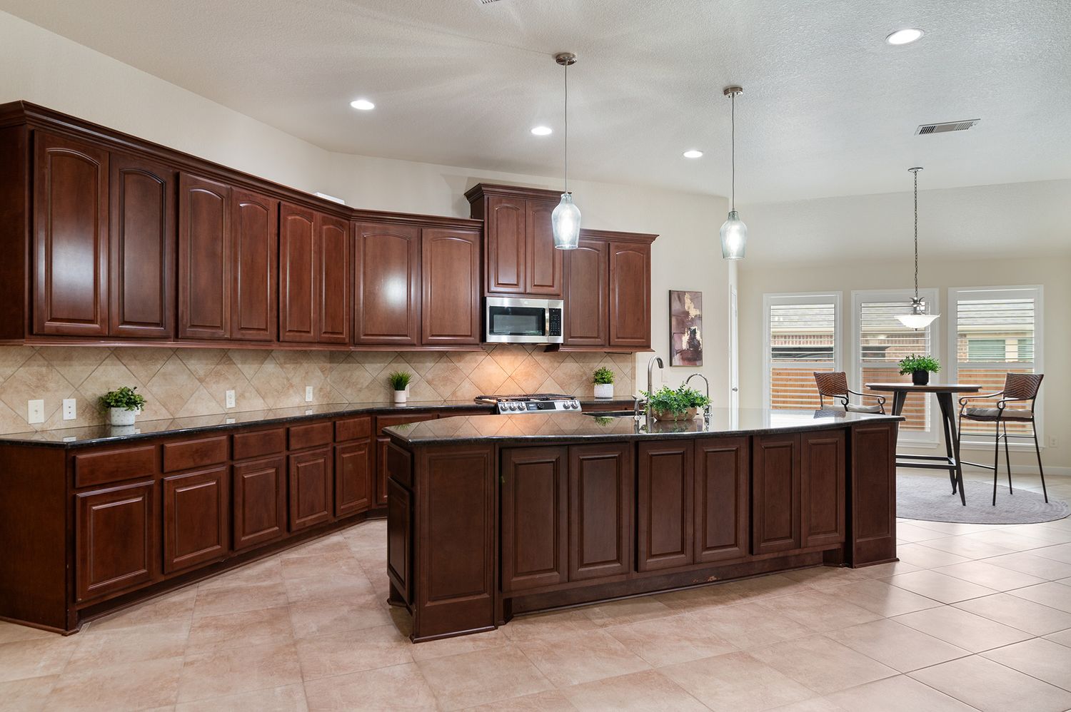 Decluttered kitchen ready for professional real estate listing photos