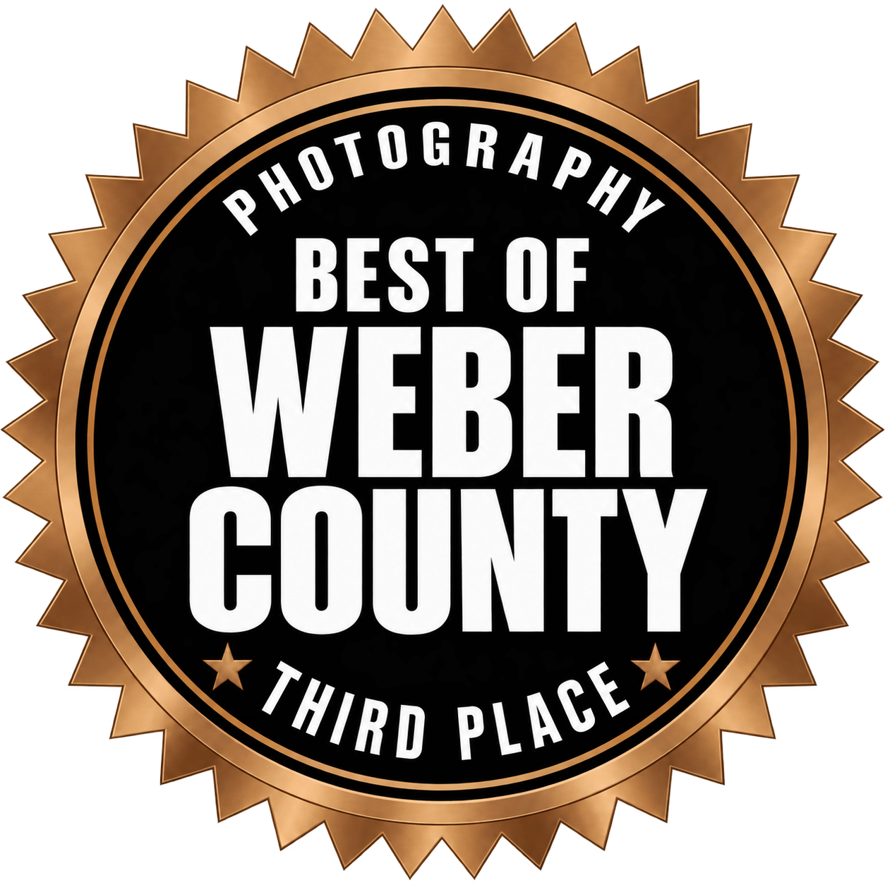 Best of Weber County 2026 bronze award for third place in Photography