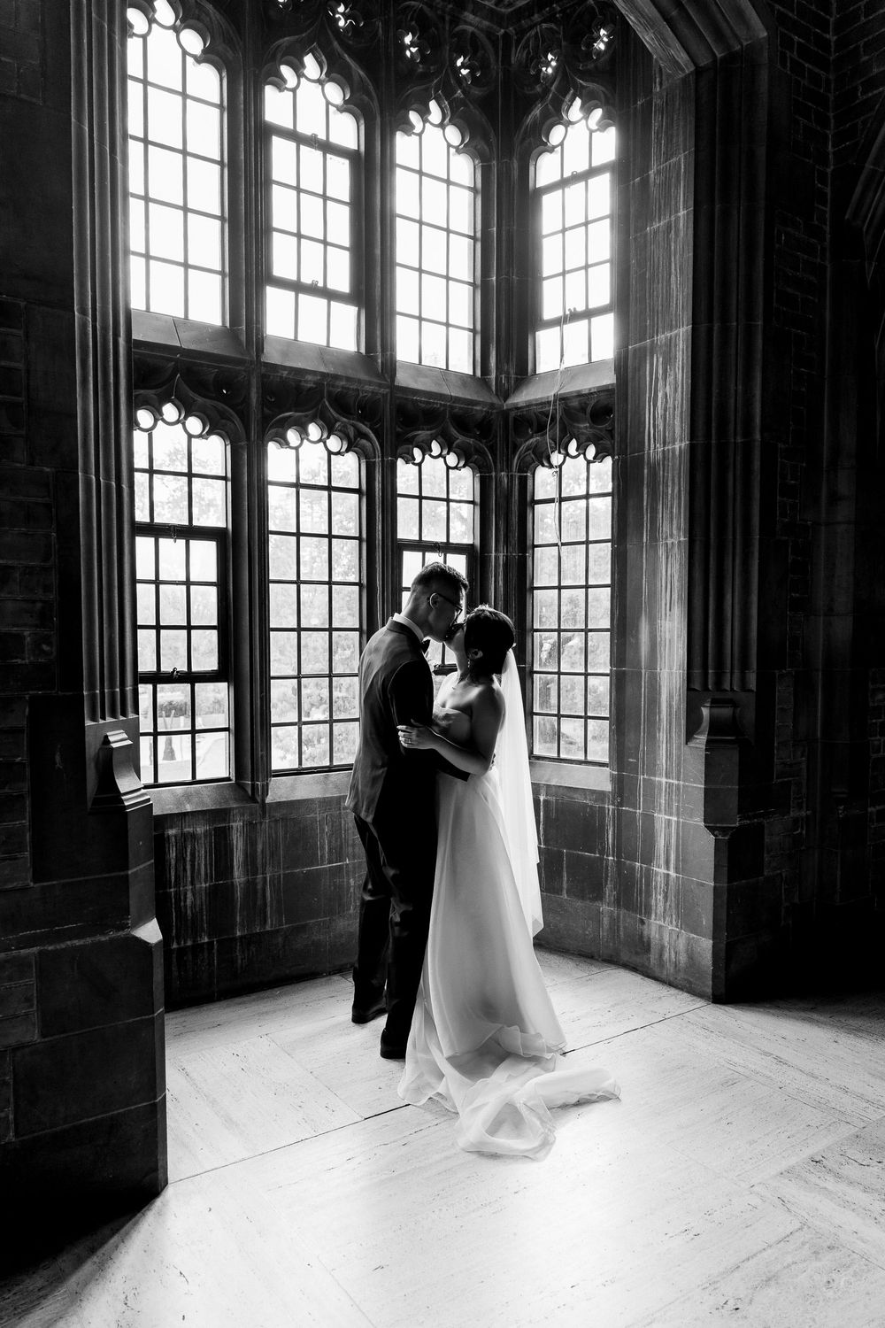 Black and white wedding photographer toronto