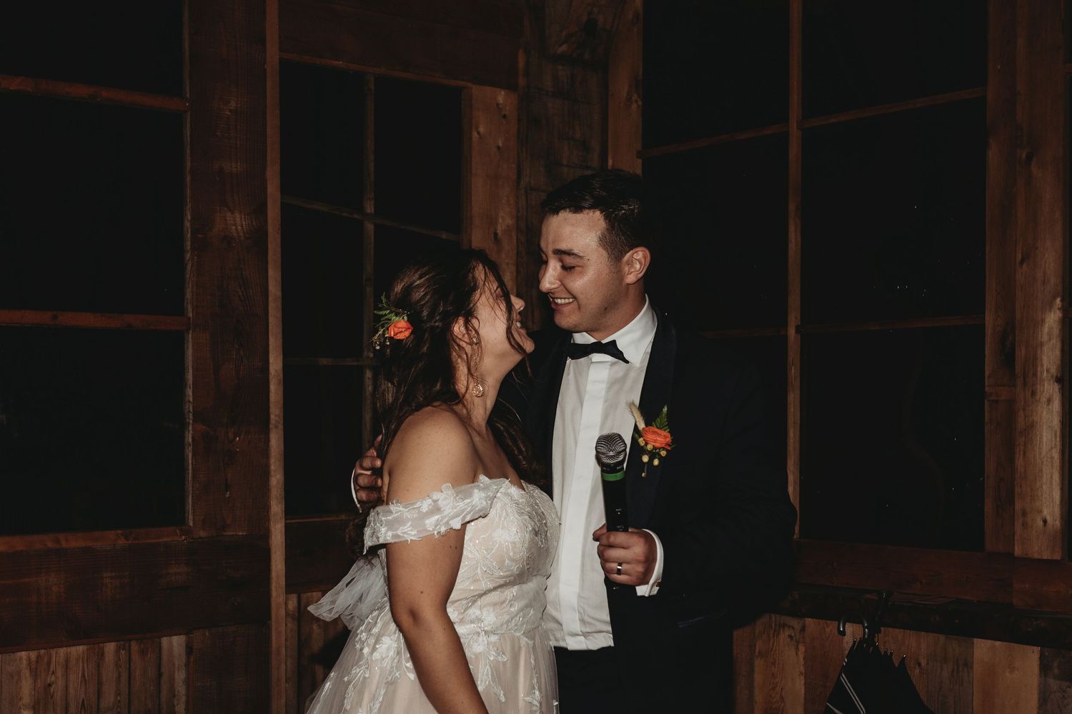 Montreal bride and groom wedding speech reception