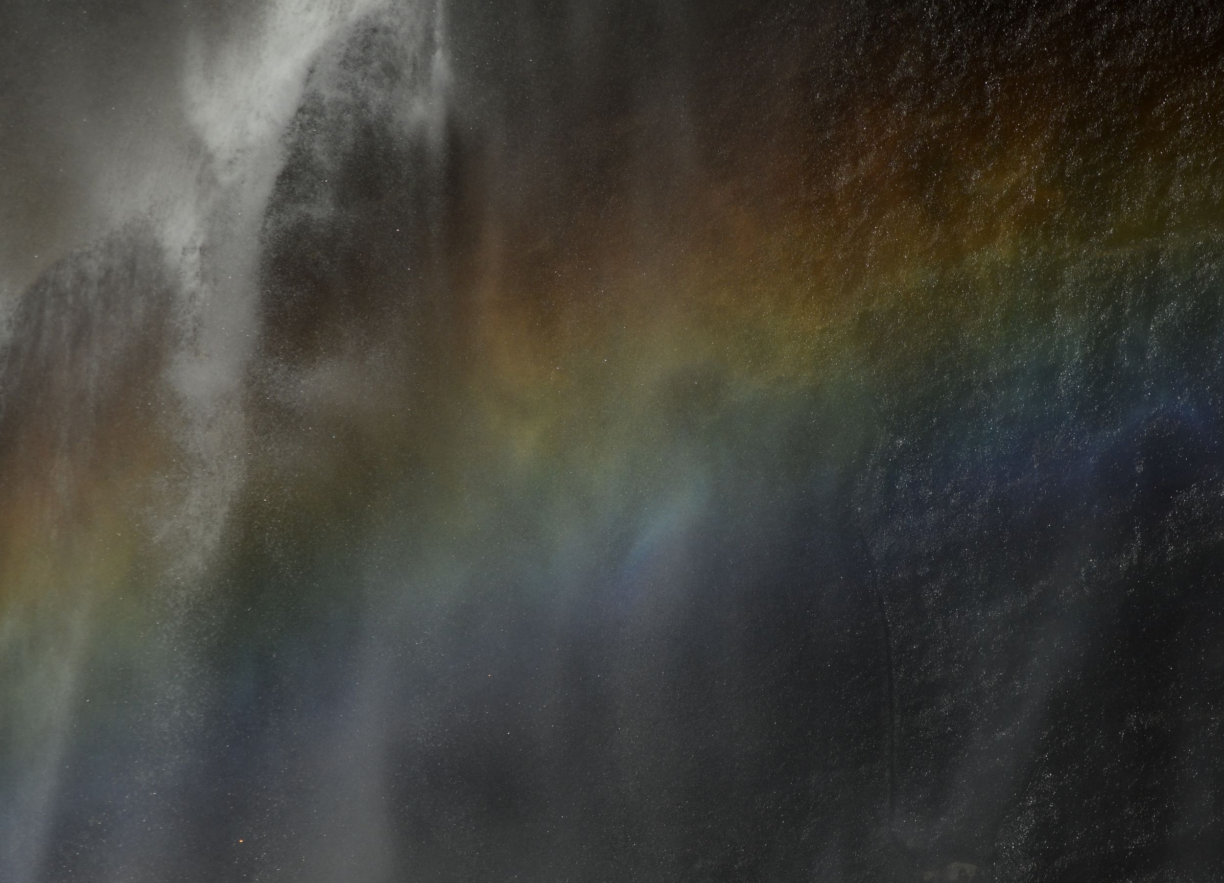 Mist Trail Rainbow Texture, Yosemite National Park, CA