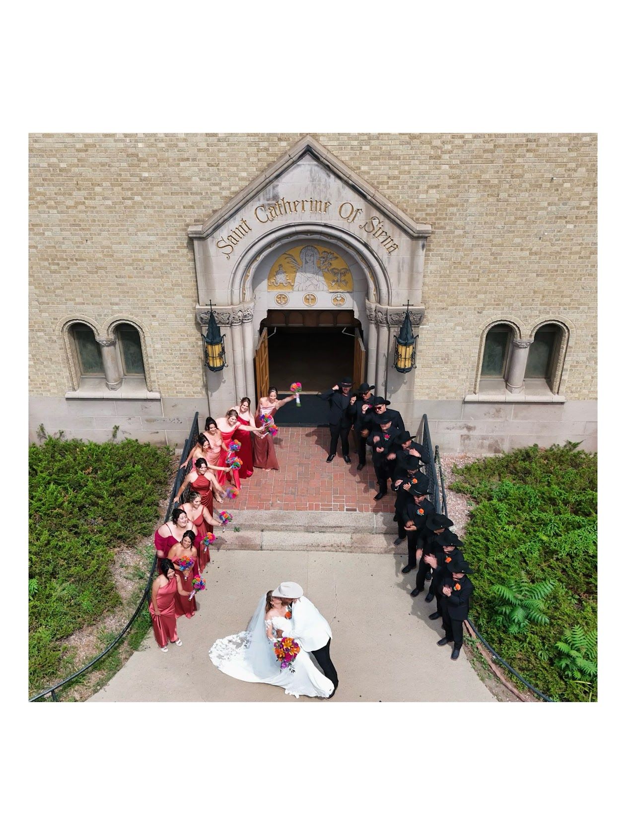 Church wedding exit and guests photographed in Western Colorado by JDF Media