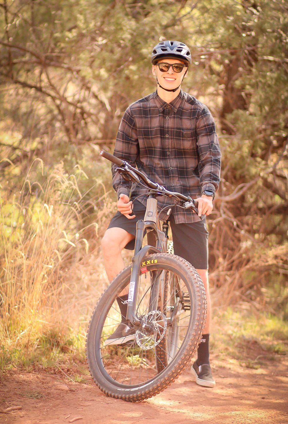 Mountain biker portrait Pecos, New Mexico