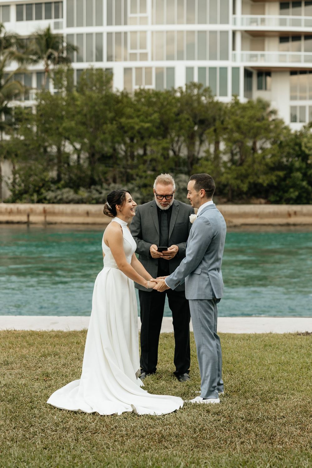 Intimate intracoastal elopement in Florida. Jacksonville Elopement Photographer, South Florida Elopement Photographer - Lindsay McDow Photo