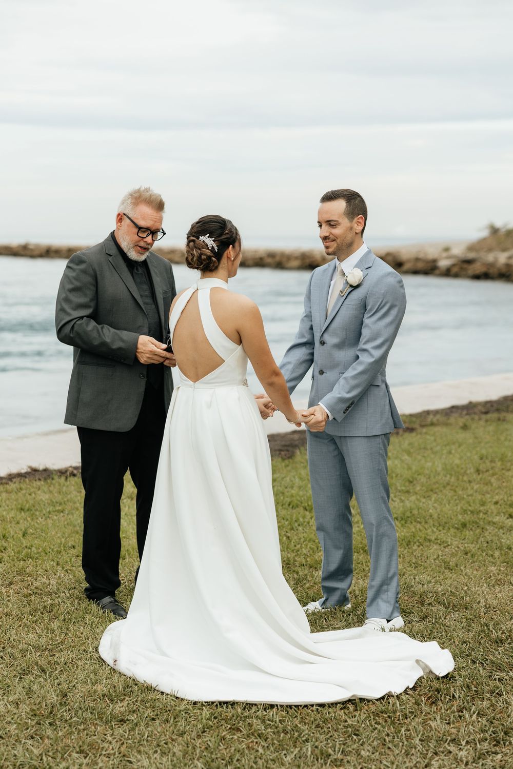 Intimate intracoastal elopement in Florida. Jacksonville Elopement Photographer, South Florida Elopement Photographer - Lindsay McDow Photo