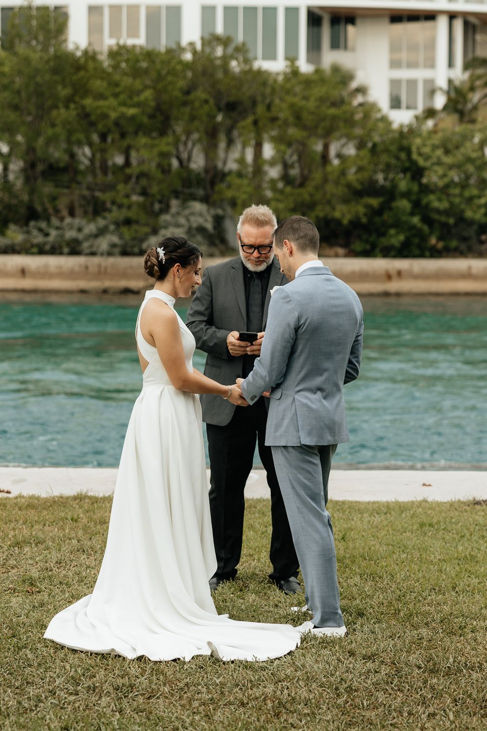 Intimate intracoastal elopement in Florida. Jacksonville Elopement Photographer, South Florida Elopement Photographer - Lindsay McDow Photo