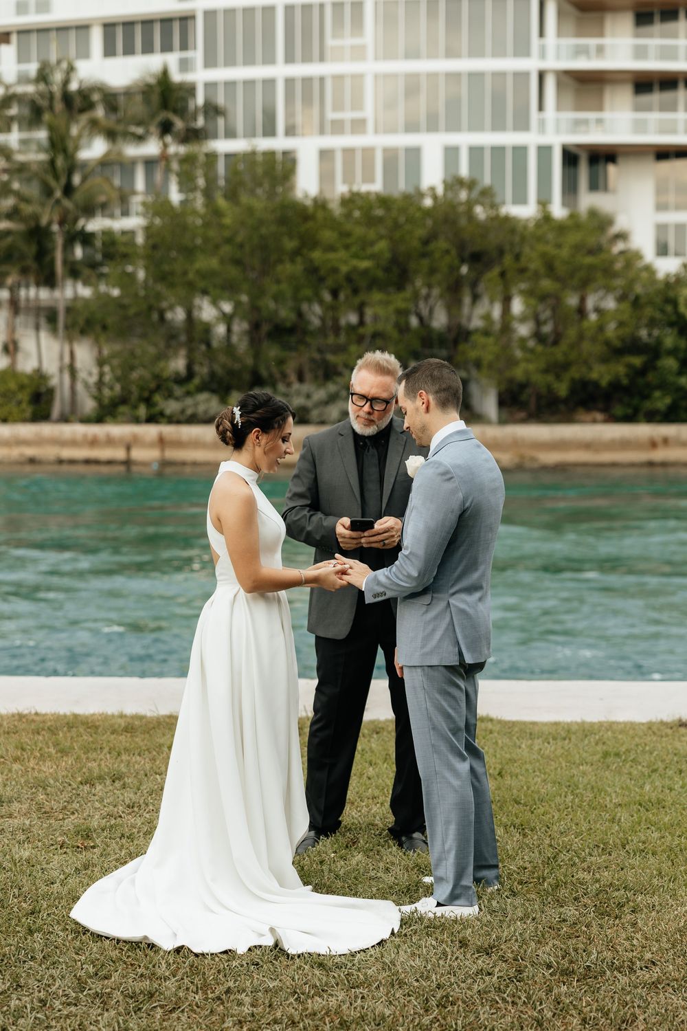 Intimate intracoastal elopement in Florida. Jacksonville Elopement Photographer, South Florida Elopement Photographer - Lindsay McDow Photo