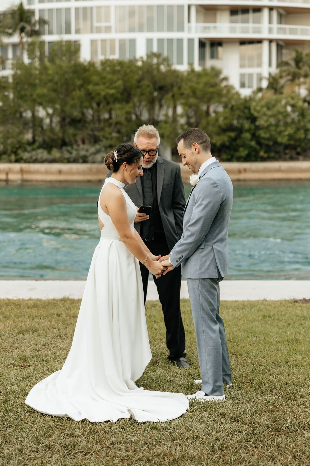 Intimate intracoastal elopement in Florida. Jacksonville Elopement Photographer, South Florida Elopement Photographer - Lindsay McDow Photo