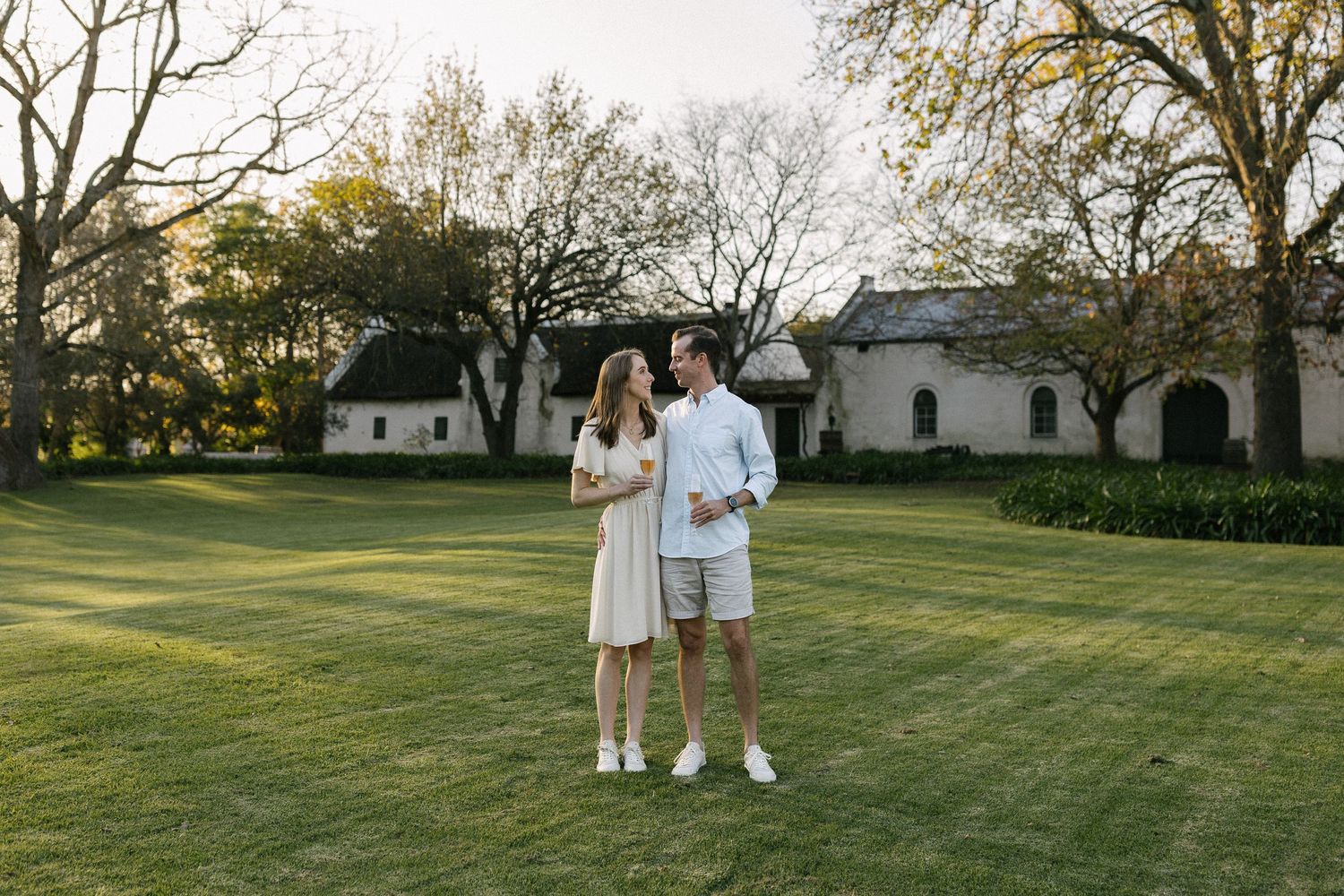 Caron and Francois at Blaauwklippen Wine Estate proposal photos with Christene de Coning Photography in Stellenbosch,South Africa