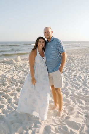 Couple photos in the sand on the beach in Gulf shores and Orange beach.