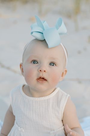 Baby on the beach in Gulf shores and Orange beach.