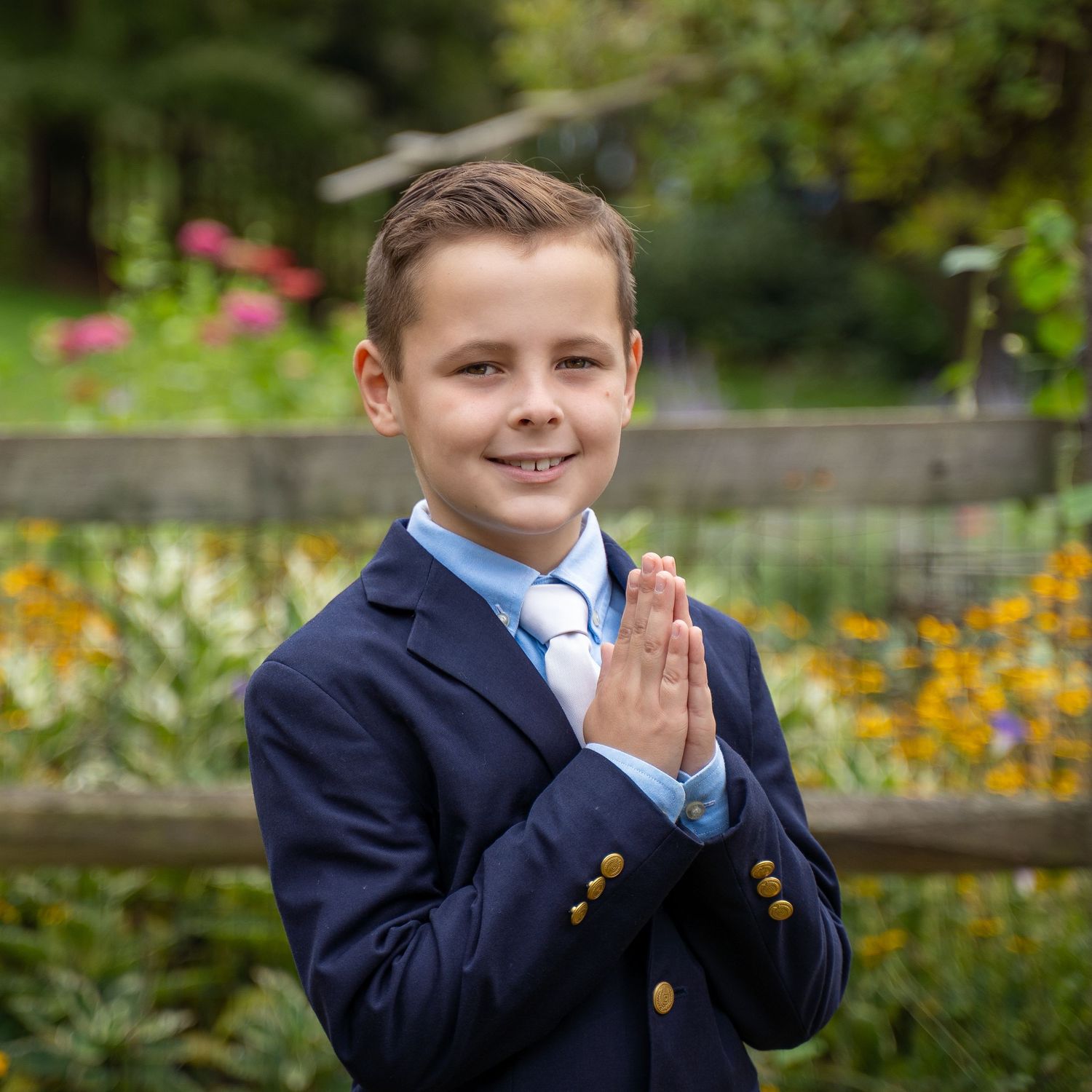 Boy's first holy communion.