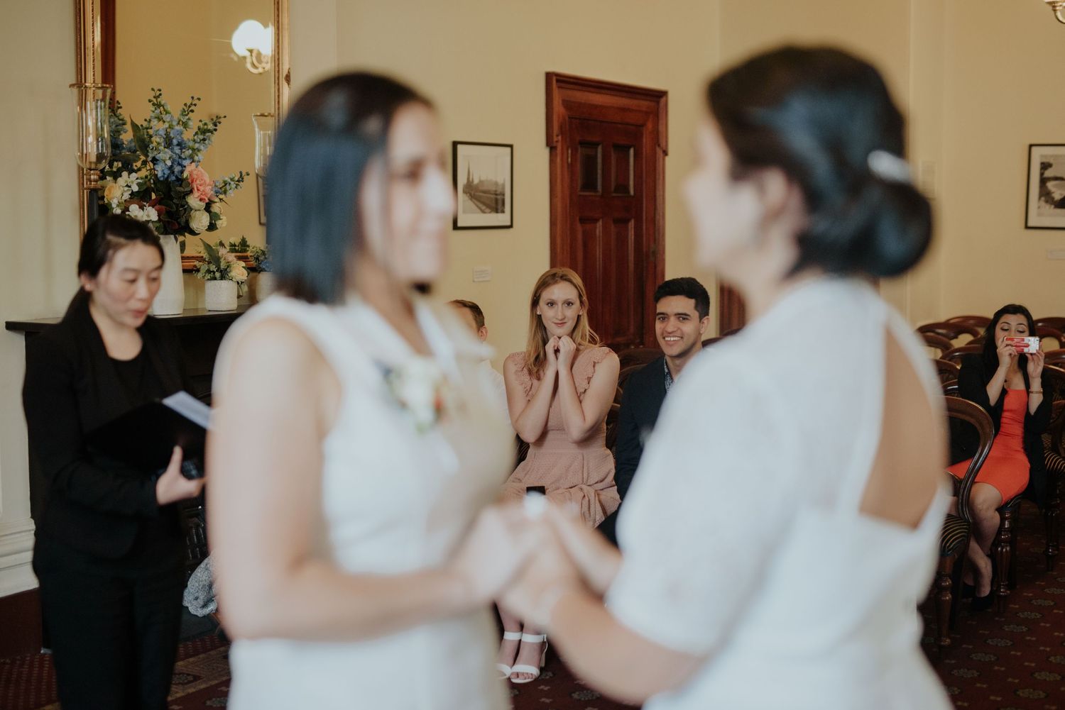 Candid relaxed Marriage Registry natural Melbourne wedding photography