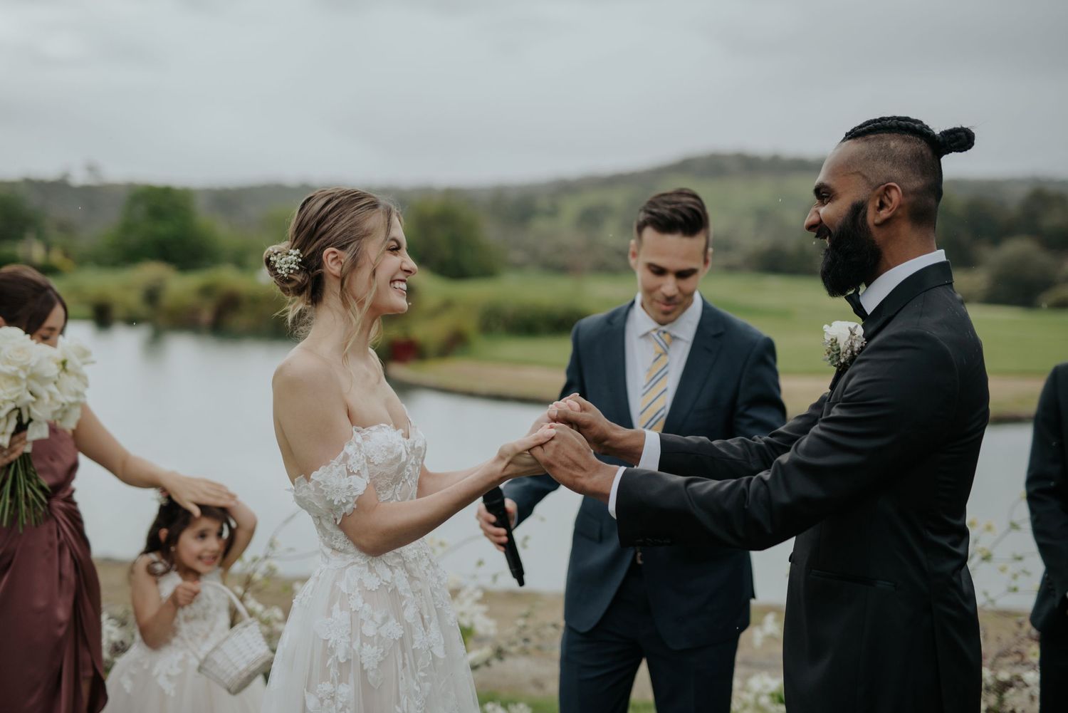 Candid relaxed Yarra Valley Lodge wedding photography