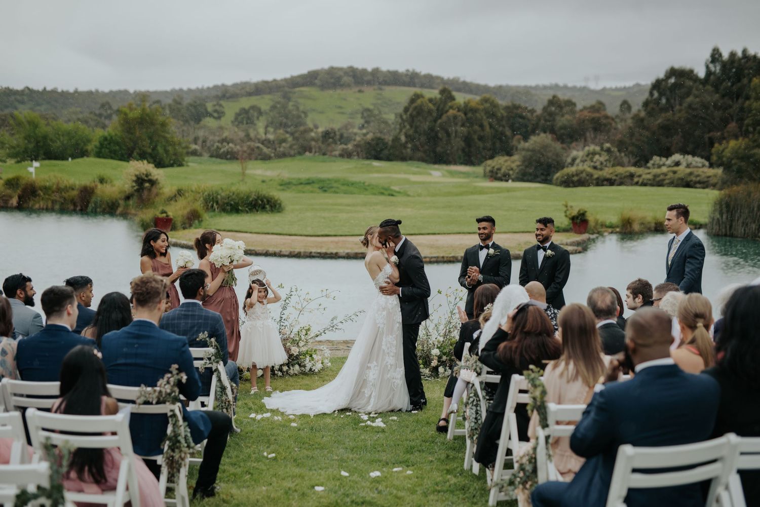 Candid relaxed Yarra Valley Lodge wedding photography