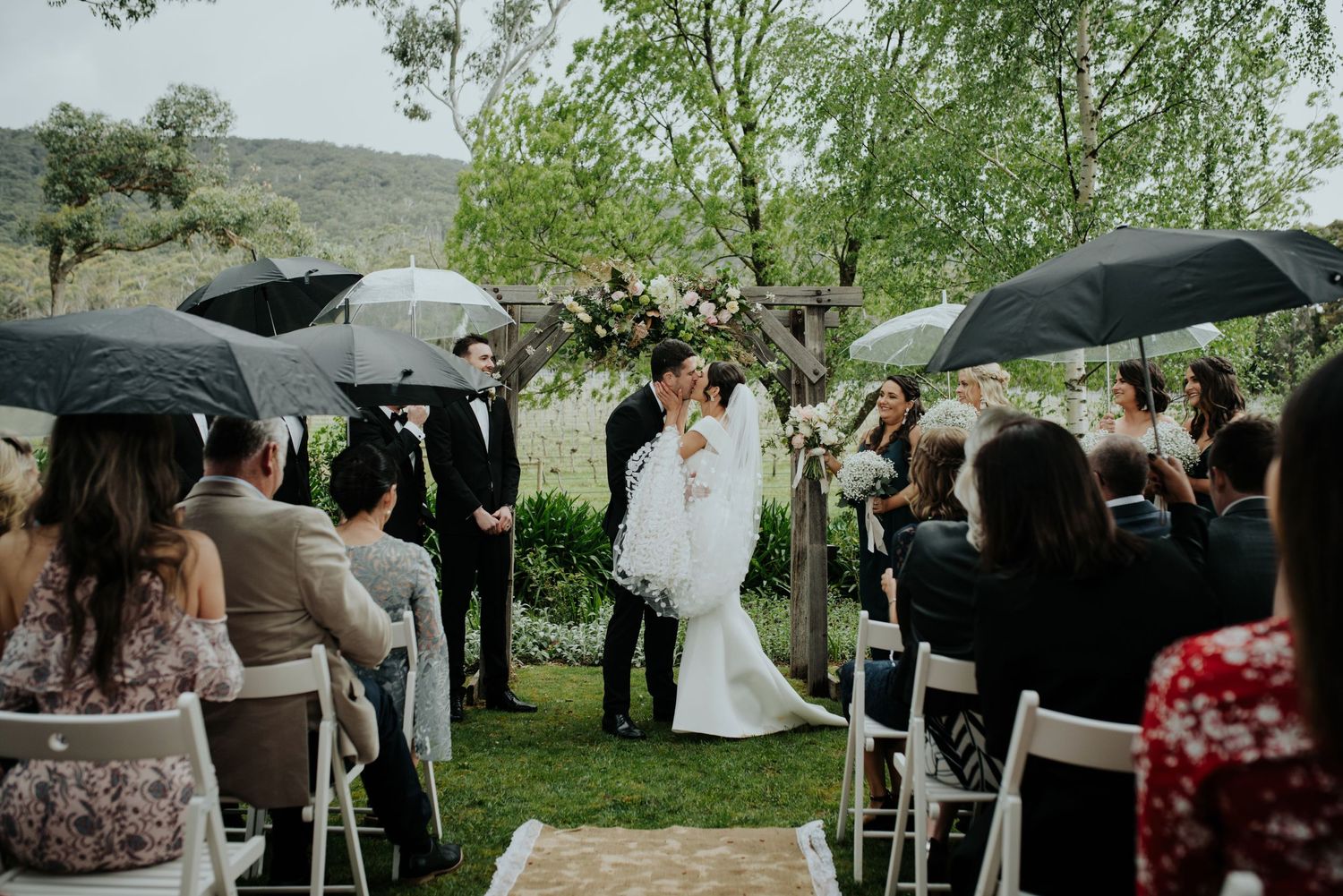 Candid relaxed Mount Macedon Winery natural Melbourne wedding photography