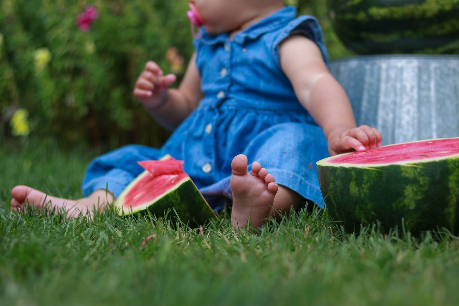 Baby toes & watermelon