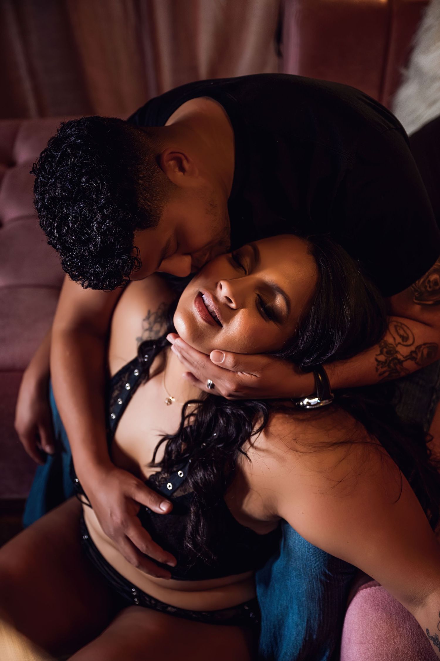 Celebrating diversity in couples boudoir photography, promoting body positivity - Boudies by Katie May Clicks