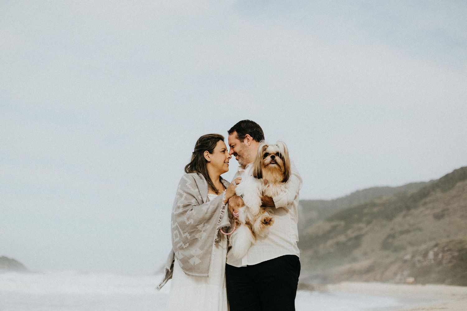 Casal; Praia; Pet; Casamento; Wedding
