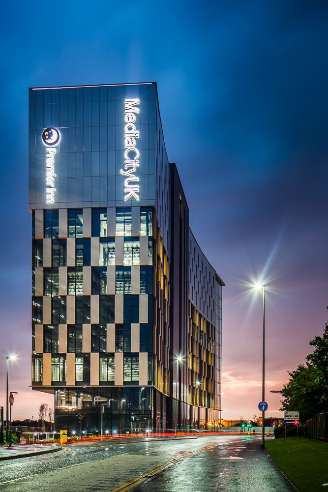Architectural photograph of Tomorrow, Media CityUK