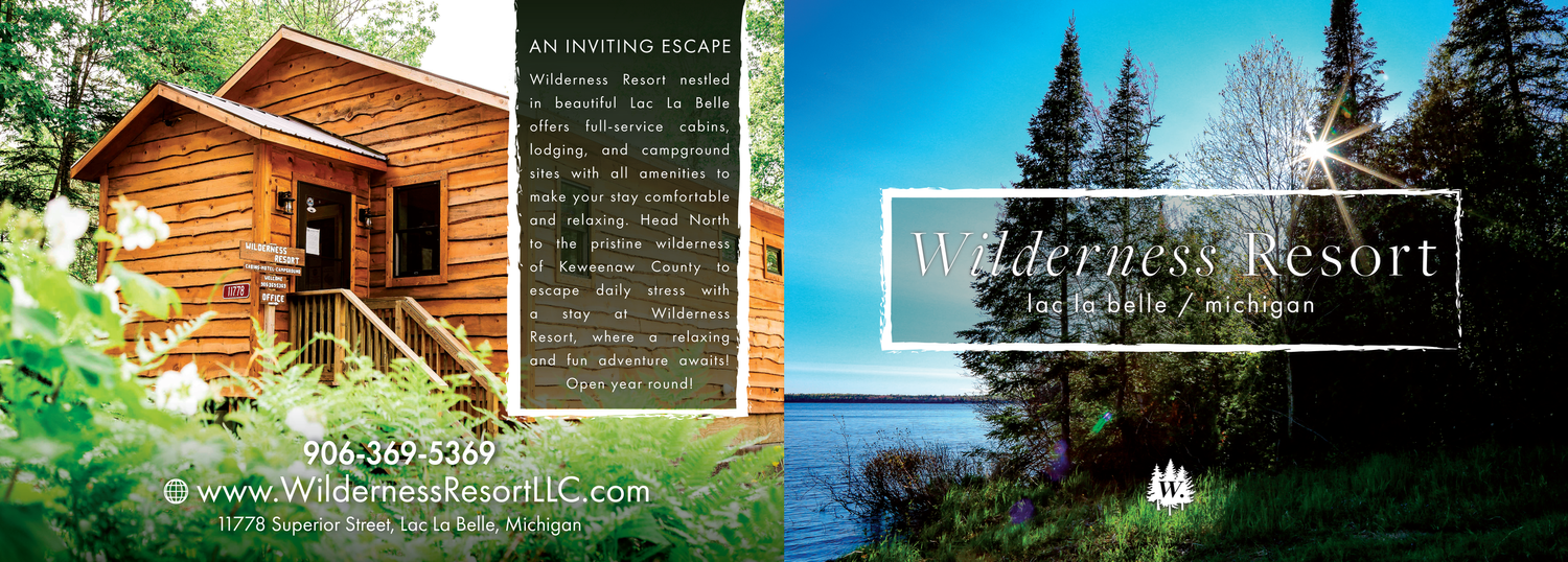 Wilderness Resort LLC Brochure Front and Back Cover