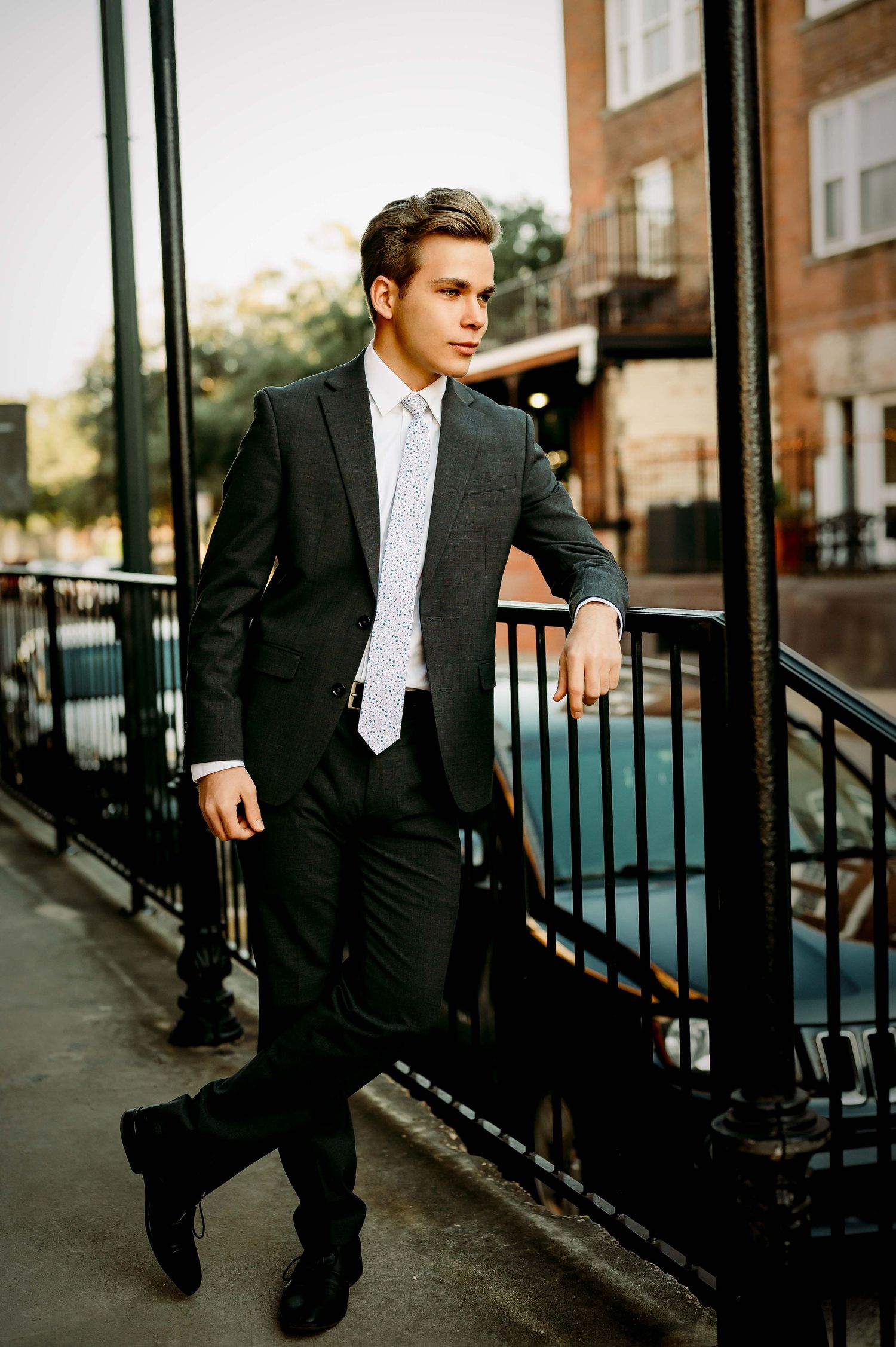 Senior Portraits in urban city in Houston