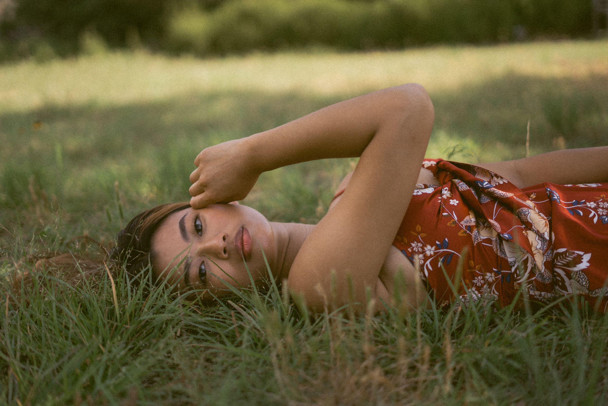 girl in field photos