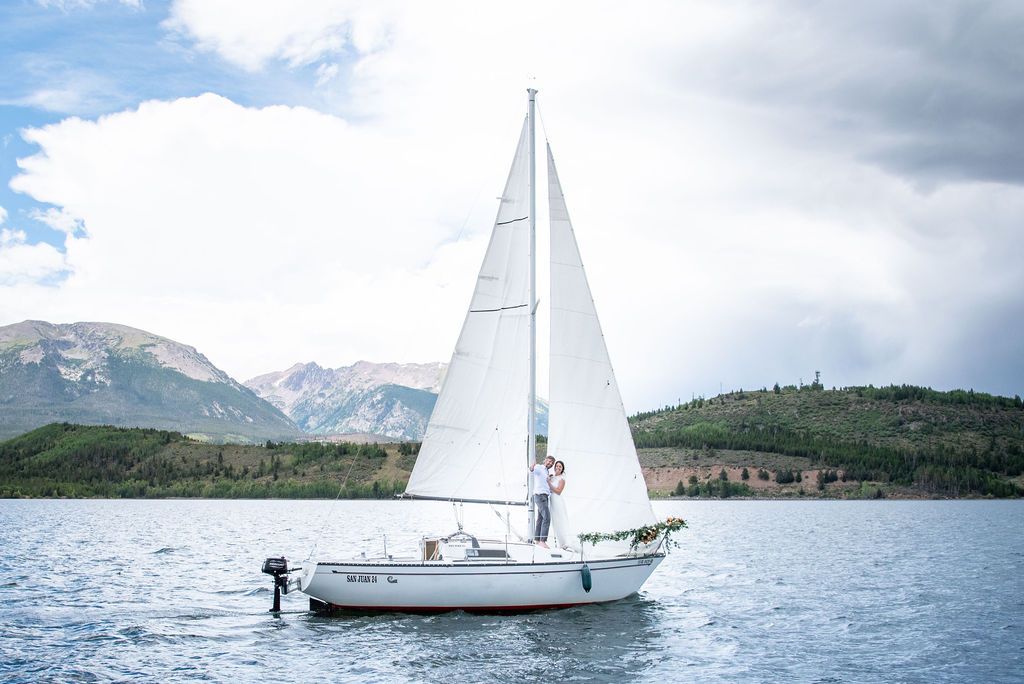 Colorado Elopement, Sailboat Elopement, Sailboat Wedding, Colorado Wedding, Vail Photographer, Cute Colorado Elopement, Sailing Elopement