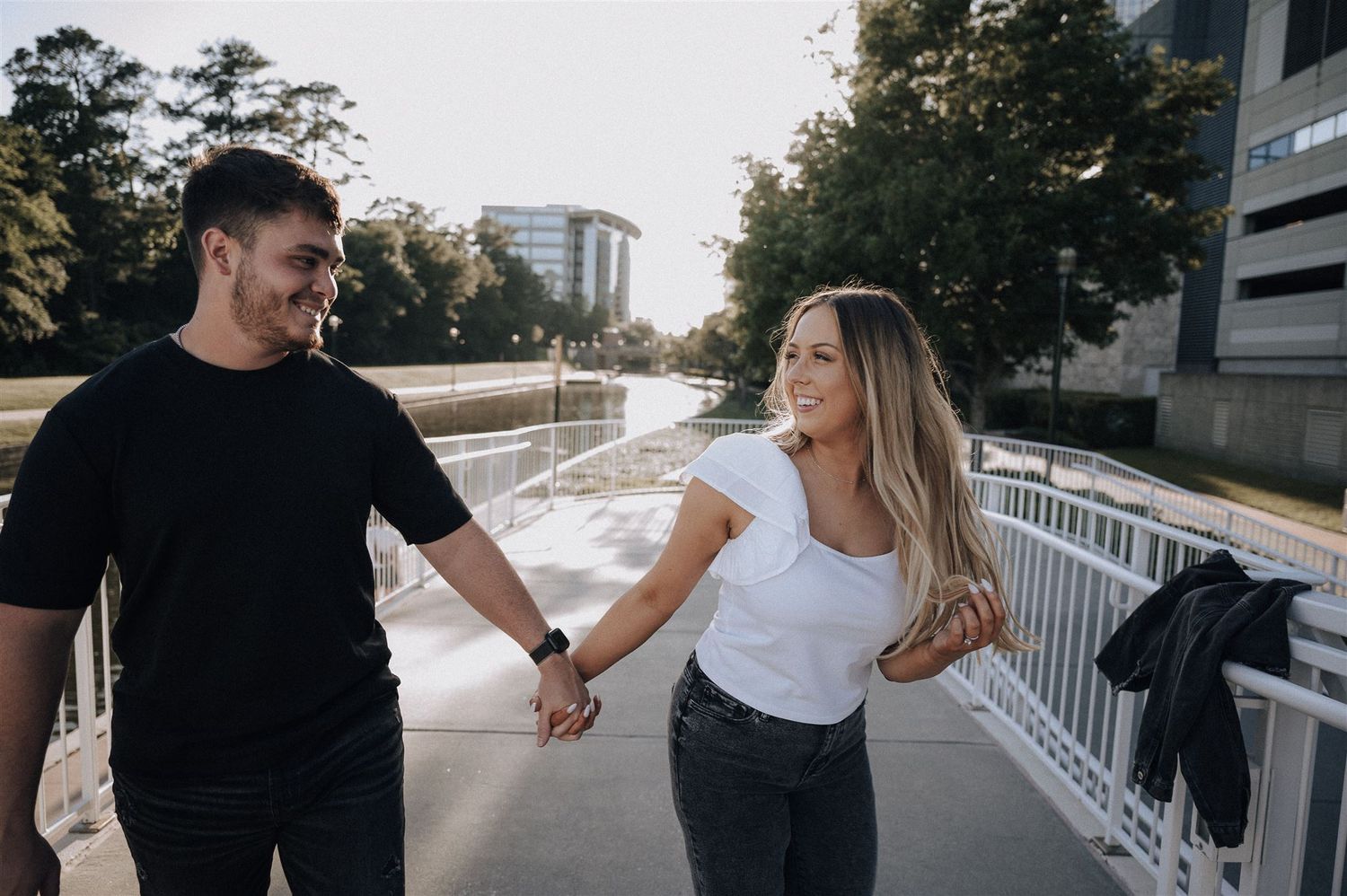 engagement photography session in The Woodlands, Tx