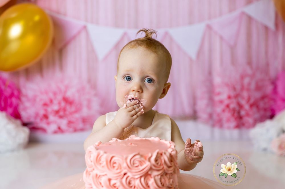 cake smash, magnolia valley photography, bucks county pa