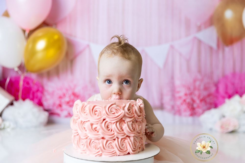 cake smash, magnolia valley photography, bucks county pa