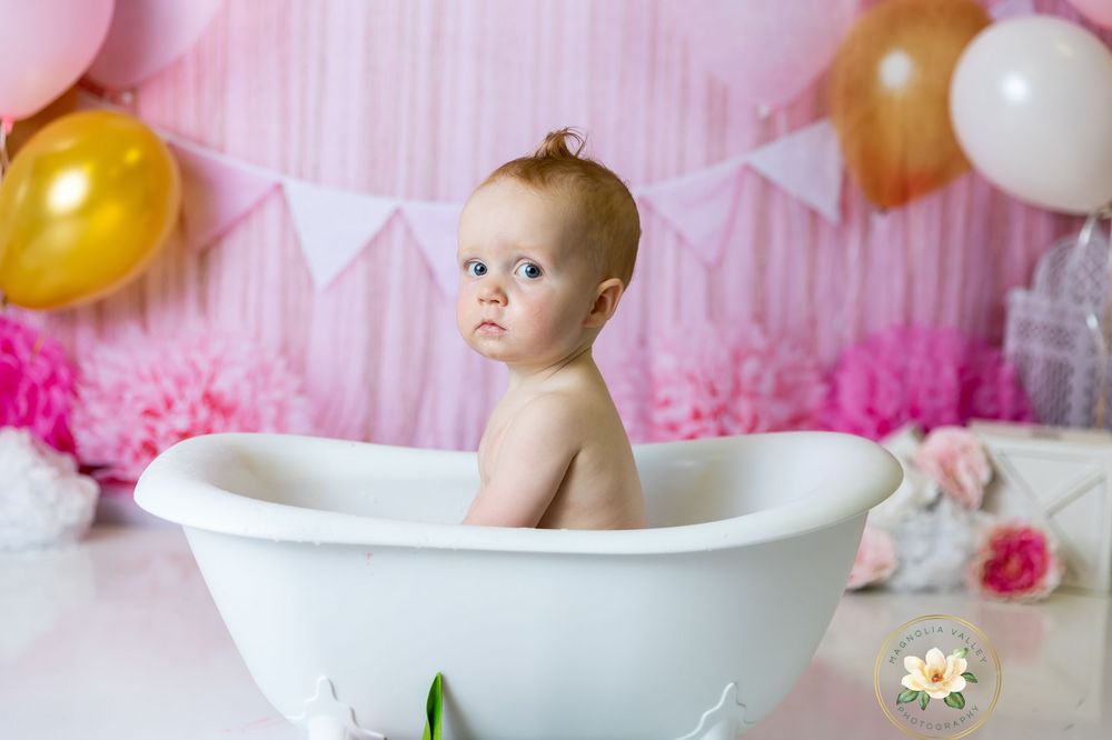 cake smash, magnolia valley photography, bucks county pa