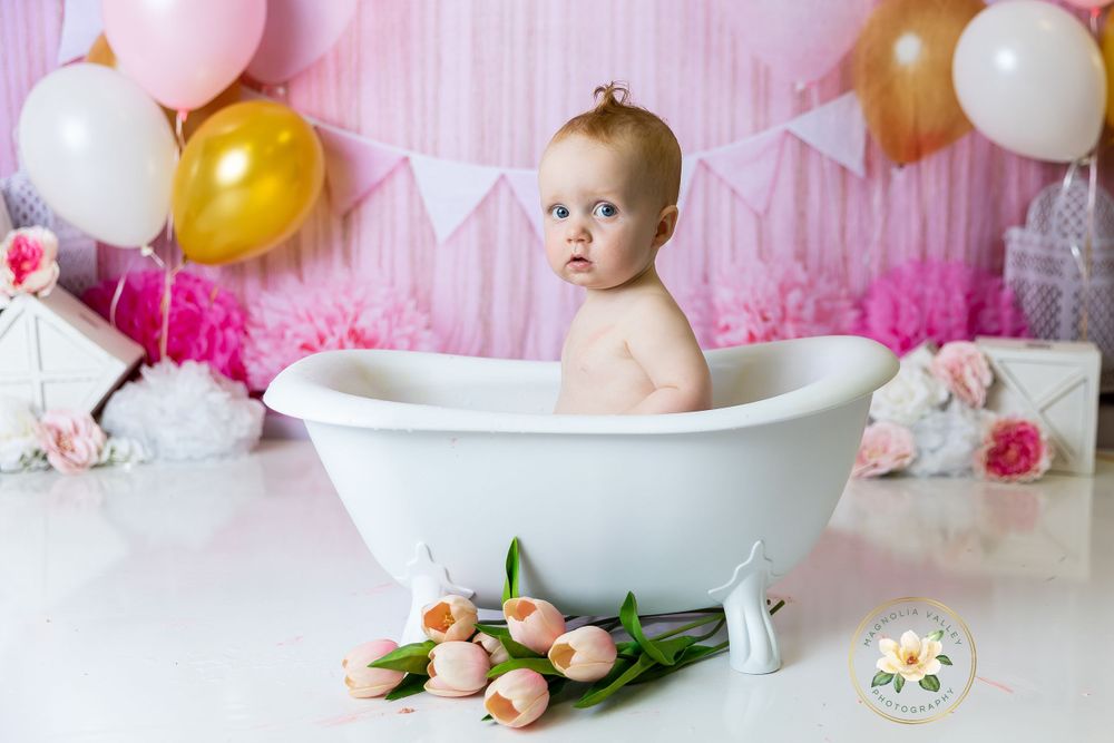 cake smash, magnolia valley photography, bucks county pa