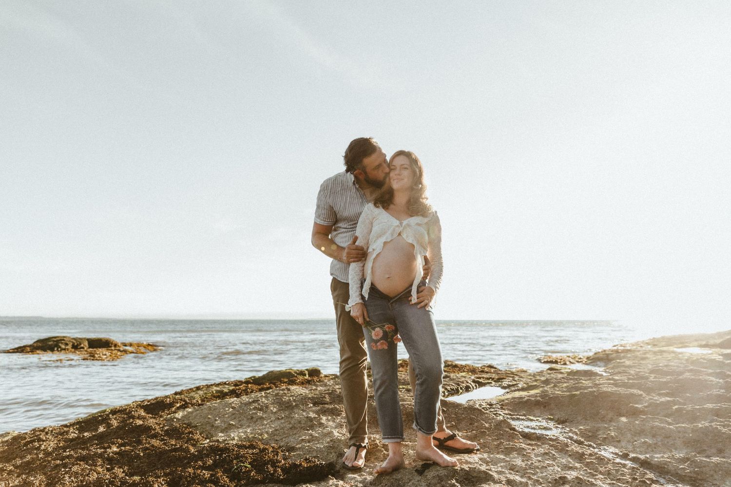 Maternity portrait session couple photography - Family, Portrait  & small wedding photographer based in Astoria, OR and serving the Oregon C