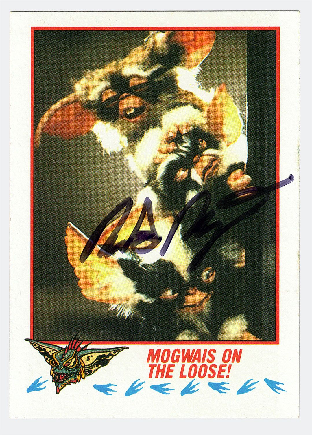 Signed Gremlins 2 movie trading card