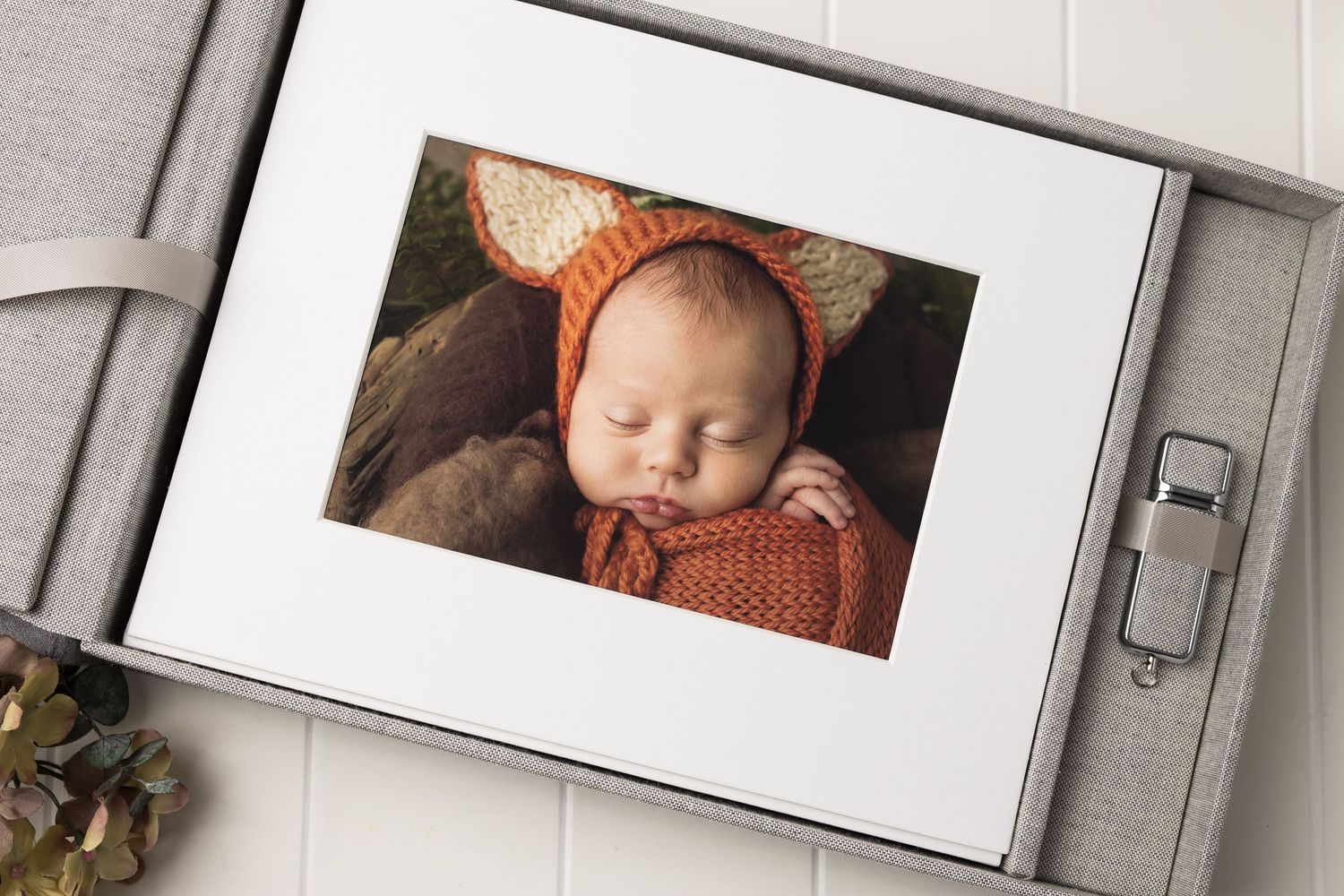 austin newborn photography suede photo folio box 2