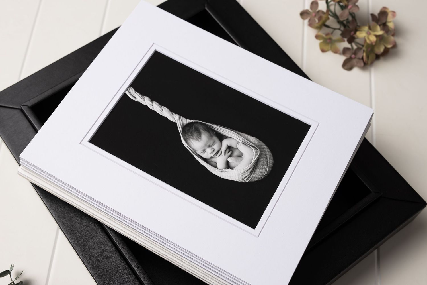 austin newborn photography heirloom folio box black frame box fine art prints baby 2