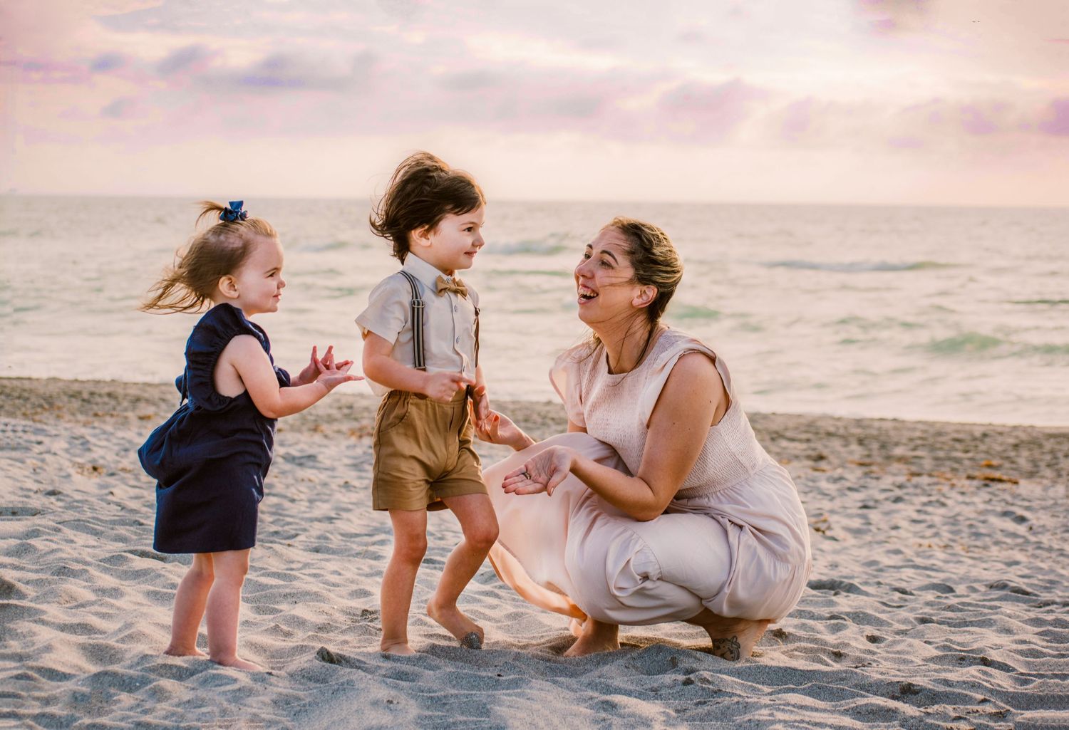 colorful family photography in venice fl