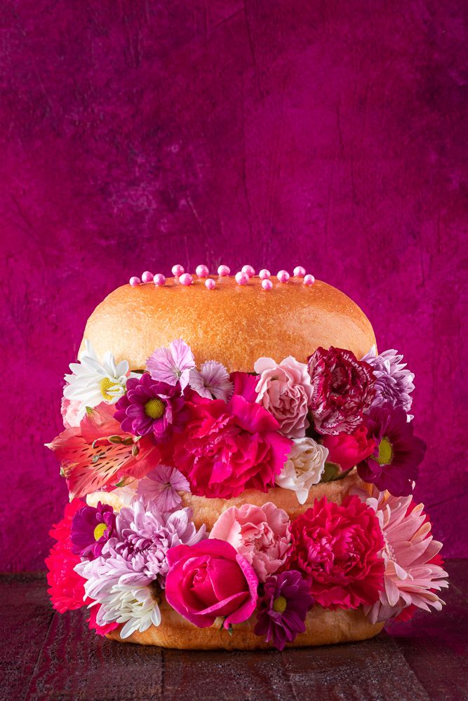 Frida Kahlo Flower Burger Result - © Reka Csulak Three Pod Studio