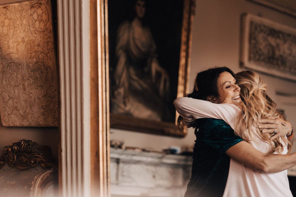 Lisa Faulkner wedding cuddling Angela Griffin