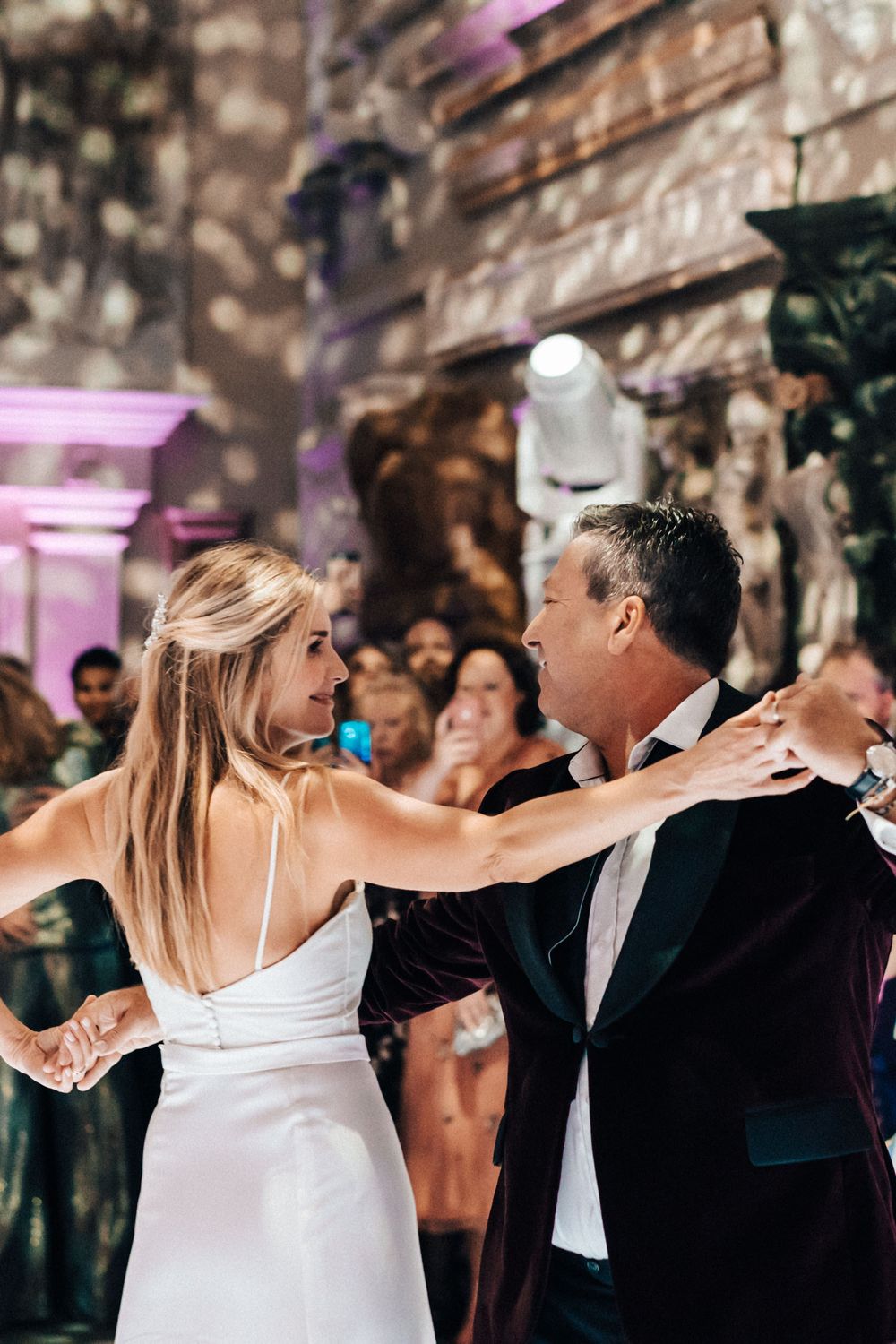 Lisa Faulkner and John Torode's Wedding at Aynhoe Park  dance floor
